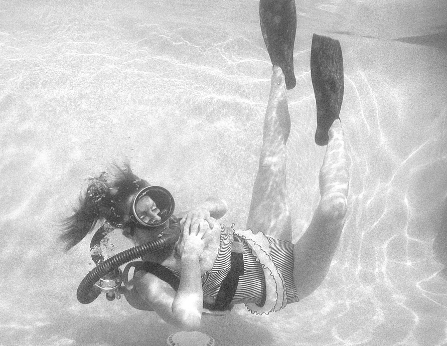 Vintage Scuba Babe